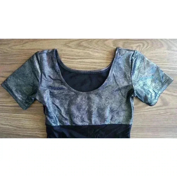 Body Language Short Sleeve Leotard, Size YJ - Picture 8 of 11